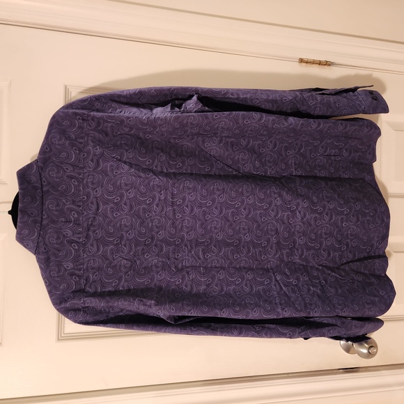 Michael Kors Paisley Blue Dress Shirt Size XL - Picture 2 of 2